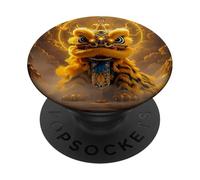 Heavenly Powerful Lion Dance PopSockets Adhesive PopGrip