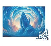 Heavenly Prayer Hands 1000 Pc Thick Cardboard Jigsaw Puzzle for Teens 12-18, Logic Skill Puzzle, Holiday Party Activity, Thoughtful for Youngsters 70x50cm/1000pcs