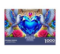 Heavenly Scene with Doves Flying Toward Radiant Sun Durable Interlocking Pieces Fun Hobby for Spare Time, Evenings, Weekends And Holiday Breaks 38x26cm/1000pcs