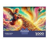 Heavenly Staircase 1000 Piece Jigsaw Puzzle Phoenix Rising in Cosmos Eco-Friendly Paper with Smooth Cut, Relaxing Stress Relief Family Activity for Adults 38x26cm/1000pcs