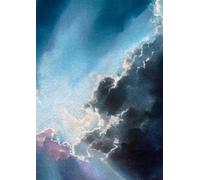 Heavenly Sun Rays Serene Sky Watercolor 6 - Lined Journal - A4, 120 Ruled Pages: Peaceful Writing notebook for Reflection, Inspiration, Gratitude, and Everyday Notes