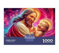 Heavenly Vision 1000 Piece Jigsaw Puzzles Father And Son Portrait Adults Aged 12 And Above Educational Games Beautiful Decoration Challenge High Difficulty Male And Female Birthday 70x50cm00pcs Gif
