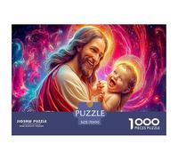 Heavenly Vision 1000Pc Adult Jigsaws: Jesus Holding Laughing Baby for Adults Challenging & Brainteasing Puzzle Games 70x50cm/1000pcs