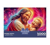 Heavenly Vision Thousand Piece Spiritual Figure Child Warm Portraitcardboard Jigsaw Puzzle Gift for Adults Premium Thick Pieces Birthday Gift Home Decor 38x26cm/1000pcs