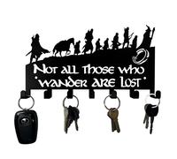 HeavenlyKraft Decorative Metal Key Holder, Wall Mounted Key Hooks for Home