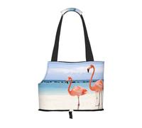 Heavens Flamingo Printed Pet Tote Bag -Travel Pet Puppy Dog Carrier Backpack Tote Shoulder Bag For Subway/Shopping/Hiking/Traveling