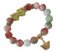 Heavens Tvcz Healing Bracelets for Women Spiritual Positive Sayings Thai Handmade Crystal Beaded Ornaments Chakra with Chain Feng Shui Bracelets Xiu Pi Yao Jewelry Chinese Dragon Attract Good Luck,