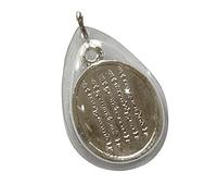 Heavens Tvcz Phra LP Wat Buddha Pendant - Thai 5-Row Yantra Protection Amulet - Unisex Talisman for Power, Safety & Serenity, Size: 1.90” x 1.10”, Mixed Materials, Diamond