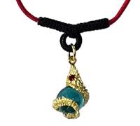 Heavens Tvcz Red String Naga Serpent Necklace with Sea blue Amethyst Stone - Adjustable Lucky Charm Pendant, Spiritual Protection Jewelry, Feng Shui Wealth & Energy Gift