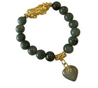 Heavens Tvcz Thai Jade Bracelet Women Good Luck Jewelry with Pendant Feng Shui Bracelets Chinese Dragon Attract Good Luck Wealth