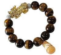 Heavens Tvcz Tiger Eye Bracelet Women Charm Feng Shui Obsidian Wealth Set Gift For Men Women with Pi Xiu Pi Yao Attract Wealth Good Luck Prosperity