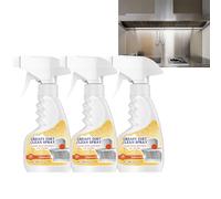 Heavier Duty Kitchen Cleaner Spray, Powerful Degreasing Foam, for Stove Range Hood, Oven, Grilled & Grease Trap, Removes Tough Oil Stains Burnt-On Food, Non-Toxic, Quick-Dissolving (3PCS)