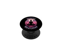 Heavily Meditated Funny Yoga Meditation Lover PopSockets Adhesive PopGrip