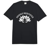 Heavily Meditated Meditate Meditation Relaxation Buddhism Comfort Colors Adult Heavyweight T-Shirt