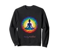 Heavily Meditated Yoga Inspirational Peaceful Zen Sweatshirt