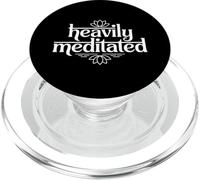 Heavily Meditated Yoga Meditation Funny Zen Quote PopSockets PopGrip for MagSafe