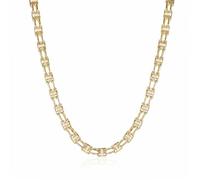Heavy 10mm 18k Gold Plated Cage Chain Unmatched Luxury, Enhanced Strength, and Dazzling Detailing Heavyweight Design with Robust Clasp (Dimensions: 10mm x 36 inches, Weighs 180g)