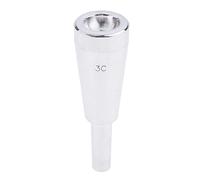Heavy 3C Size Silver Trumpet Mouthpiece Booster - Pure & Bright Sound, Easy Install - Best Choice for Professionals