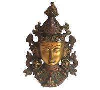 HEAVY 8.5'' TIBETAN BUDDHA FACE Tara Devi HEAD WALL Hanging BRASS Shamanism| Brass Buddha Face Wall Hanging Idol Statue wall home decor.