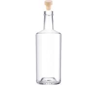 Heavy Base Glass Liquor Bottles, 500ml 750ml 700ml Nordic Vodka Bottles with T-Top Cap for Homebrewing, Whiskey, Sauces, Syrups (700ml (Model B), 12)