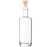Heavy Base Glass Liquor Bottles, 500ml 750ml 700ml Nordic Vodka Bottles with T-Top Cap for Homebrewing, Whiskey, Sauces, Syrups (750ml, 2)