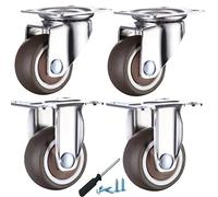 Heavy caster wheels, Swivel Castors for Furniture Castor Wheels,Diameter 28mm/31mm/38mm/50mm for The Bottom of and Trolleys(28mm)