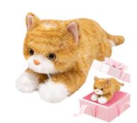 Heavy Cat Doll - 45cm Textile Gentle Pressure Comfort Build, Plush Animal Pillow Decor, Stress Relief Sleep Support | Calming Weighted Plush Relaxation Aid for Kids Teens Bed Adults Couch Office Rest