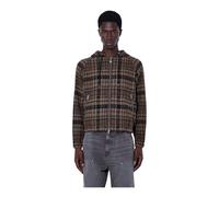 Heavy Check Zip Hoodie - male - BoTT - Zip-throughs - Brown - S - Sweatshirts & Hoodies S