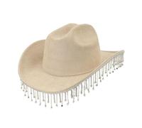 Heavy Cowboy Hats Tassels Crystal Hat For Disco House Cocktails Parties Vacation Sparkly Tassels For Comedian Western Cowboy Hats For Kids
