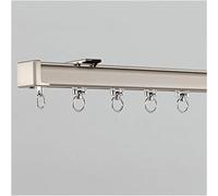 Heavy Curtain Rails Aluminum Curtain Rail, Room Divider Ceiling Track, Bay Window Curtain Track, Heavy Duty Curtain Rails Silence, With Complete Kit (Color : C Wall mounted, Size :