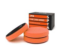 Heavy Cut Pad, 3Pc 5 Inch/6 InchBuffing Polishing Pads for 125mm/150mm Backing Plate Compound Buffing Sponge for Car Buffer Polisher Compounding, Polishing and Waxing (6.5inch, Orange)