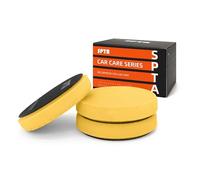 Heavy Cut Pad, 3Pc 5 Inch/6 InchBuffing Polishing Pads for 125mm/150mm Backing Plate Compound Buffing Sponge for Car Buffer Polisher Compounding, Polishing and Waxing (6.5inch, Yellow)