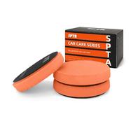 Heavy Cut Pad, 3Pc 5 Inch/6 InchBuffing Polishing Pads for 125mm/150mm Backing Plate Compound Buffing Sponge for Car Buffer Polisher Compounding, Polishing and Waxing (5.5inch, Orange)