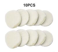 Heavy Cut Woolen Polishing Pads for Car Polisher 10pcs Buffer Pads Set Multipurpose Buffing Pads for Vehicle Polishing in Different Sizes (4inch)