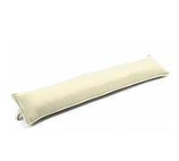 Heavy Door Draught Excluder 92 x 20 cm Draft Stopper Snake Window Insulation Energy Saver Wind Blocker Hallway Seal Large Guard Washable Polyester Cover with Hollowfibre Fill (Cream)