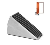 Heavy Door Stop, Strongest Large Stainless Steel Spring Door Stopper, Tall Door Weight Up to 3 Inch, Non-Slip Rubber Grip, Adjustable Door Wedge (Silver, 1 Pack)