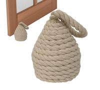 HEAVY DOOR STOPPER - This heavy door stopper also works with rope knot cotton doors, with the stop handle for your home: nautical door stop, rustic door jammer