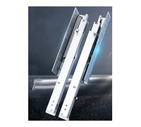 Heavy-Du 10-Inch Der Slides, Full Exteon Soft-Close Rails, 100 lbs Capaci, Hidden Der Guide, Silver h, Ideal for Smooth Der