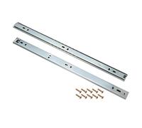 Heavy-Du 15-Inch Der Slides with Ball Bearings - 2-Sect Side Mount, 27mm Width, & Smooth, Perfect for Home & Office STO Soluts