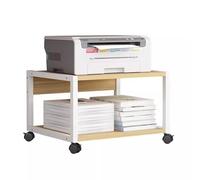Heavy Du 2 Tier Rolling Laser Printer Stand Cart with Sto Shelf le Under Desk Table for Home Office Fax & A4 Paper on Wheels