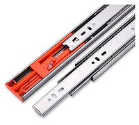 Heavy-Du 3-Sect Stainless Steel Der Slides - Silent Soft-Close Hidden Rollers, Full Side Rails for Smooth Gliding & Enhanced ILI