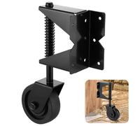 Heavy Du 360 Degree Adjustable ng Caster Wheel with Universal Mount Plate Ideal for Outdoor Yard Fences and Smooth li