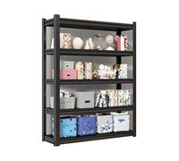 Heavy Du 5 Tier Metal Shelf Adjustable Sto Rack No Screw Assembly Industrial Multi Purpose Shelf for Balcony & market Kitchen (130x40x183cm)