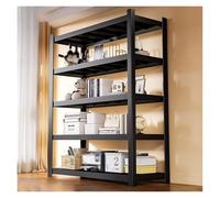 Heavy-Du 5-Tier Metal Shelf Adjustable Sto Rack Screwless Assembly Industrial Multi-Purpose Shelving Unit for Balcony & market Kitchen (120x50x183cm)