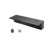 Heavy Du 54" Waterfall Spillway Kit No Pump Needed PVC Connector Included Outdoor Water Feature for Garden & Backyard Overflow Solut (Black)