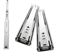 Heavy Du 56 Inch Folding Der Slides 2 Pcs Industrial Ball Bearing Der Runners Full Exteon Rails for Smooth Perfect for Home & Office Use