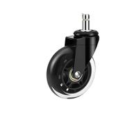 Heavy-Du 5Pcs 360° Swivel Fur Casters - Quiet Rolling Wheels for Trolley Chairs Catible with AD 10MM & 11MM Accessory Replacement for Smooth li