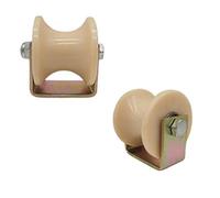 Heavy Du 60mm C-pe Castor Wheels - 2pcs Nylon Arc-Groove Directal Track Wheels for Industrial Machines Sliding Doors Rolling & Wire Rope Rails