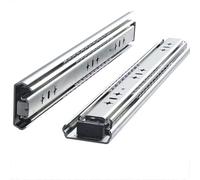 Heavy Du 75cm Folding Der Slides Full Ball Bearing Runners 1 Pair with Without Lock Smooth Sliding Mechanism for Kitchen Fur and Cabinet Ders