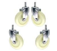 Heavy Du 75mm Industrial Stem Casters Wheels with Brake 360° Rotat Nylon M14*30mm Threaded Easy Installat 4 Pack for Effortless li